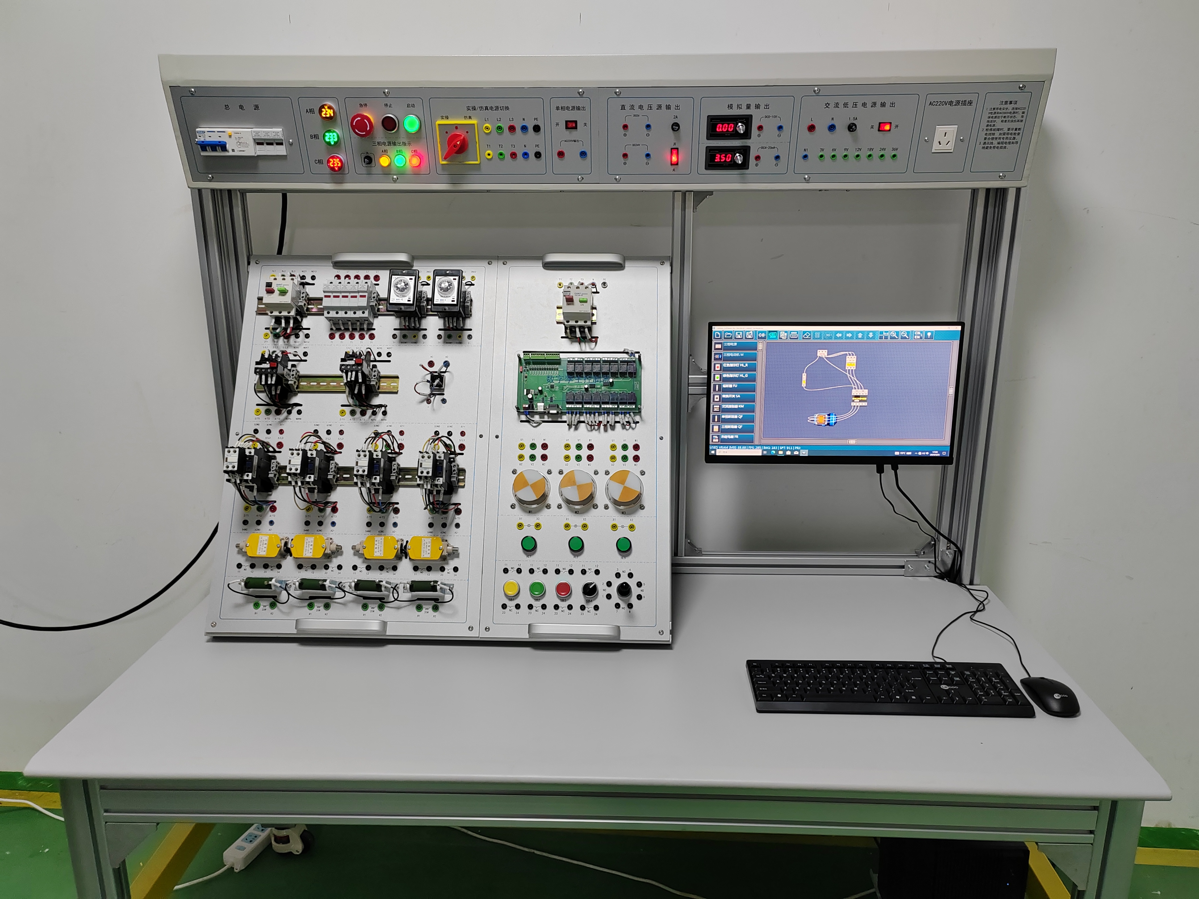 Intelligent Virtual-Physical Electrical Training System